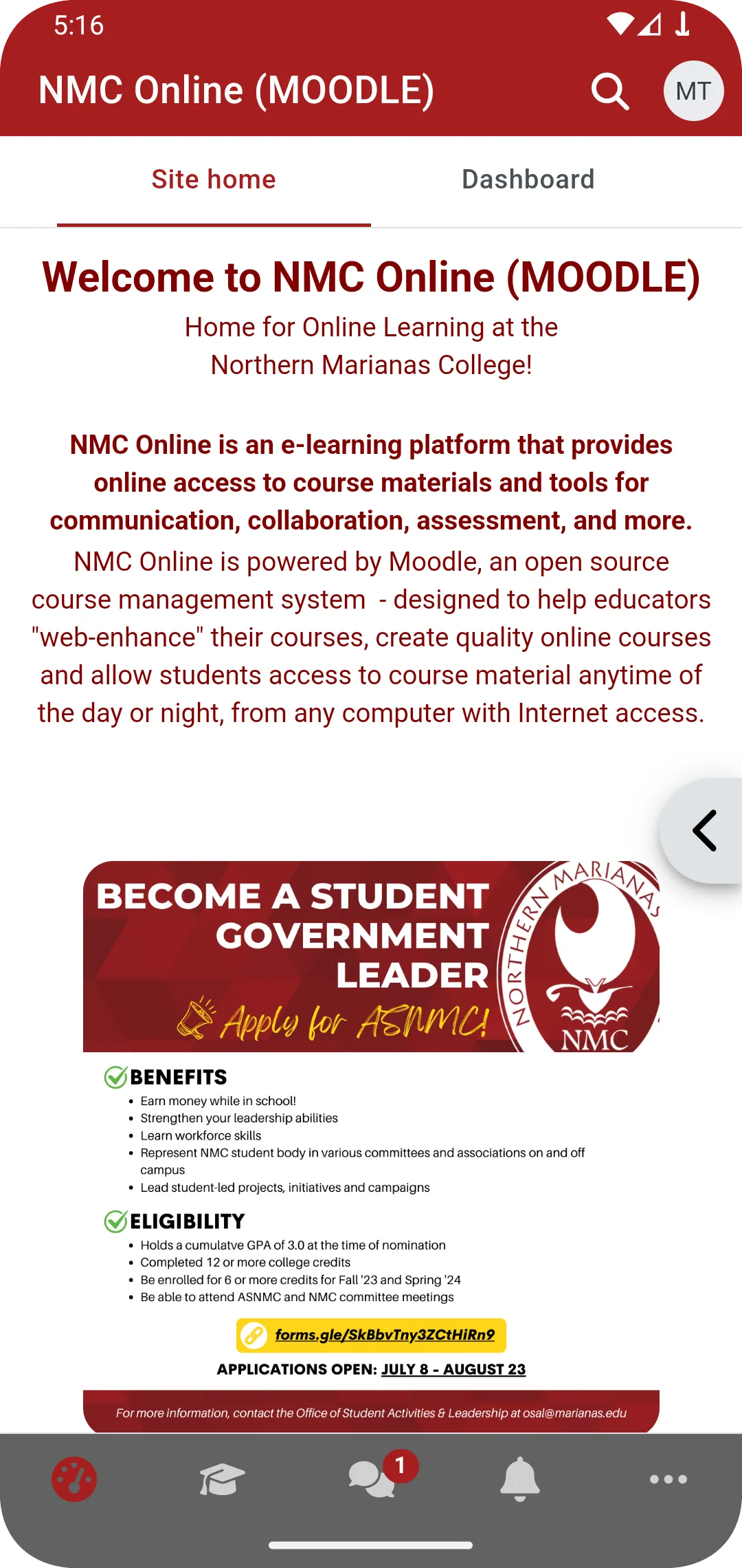 NMC Online | Indus Appstore | Screenshot