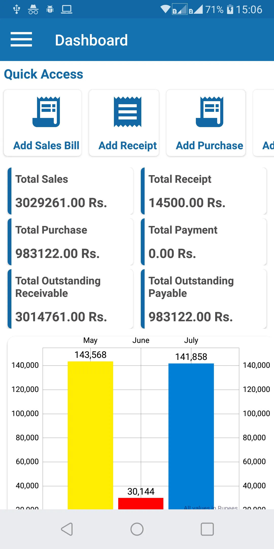 Office Billing Application | Indus Appstore | Screenshot