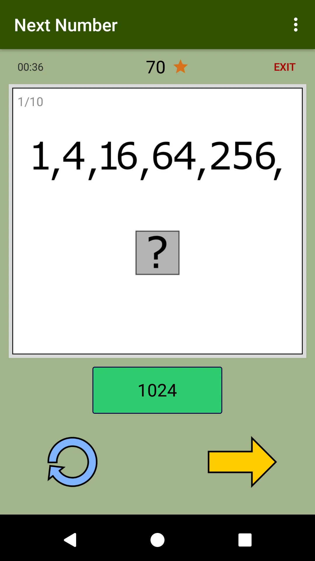 Next Number - Logic Brain Game | Indus Appstore | Screenshot