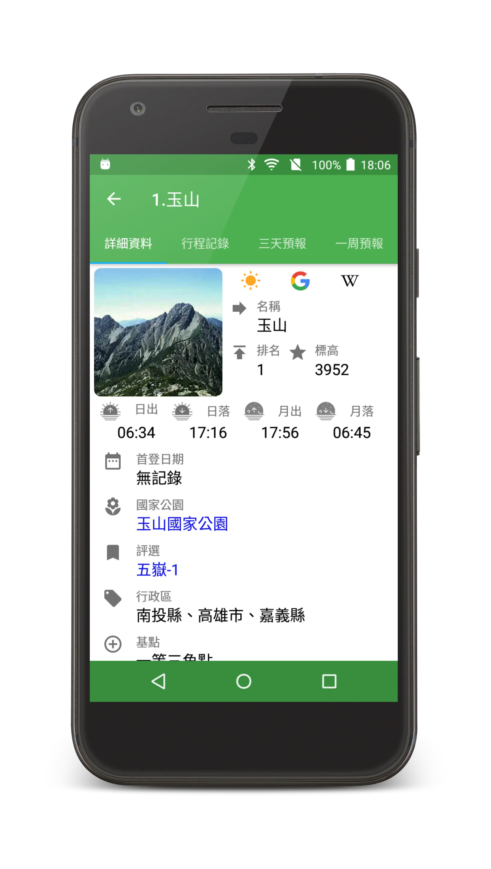 百岳足跡 | Indus Appstore | Screenshot