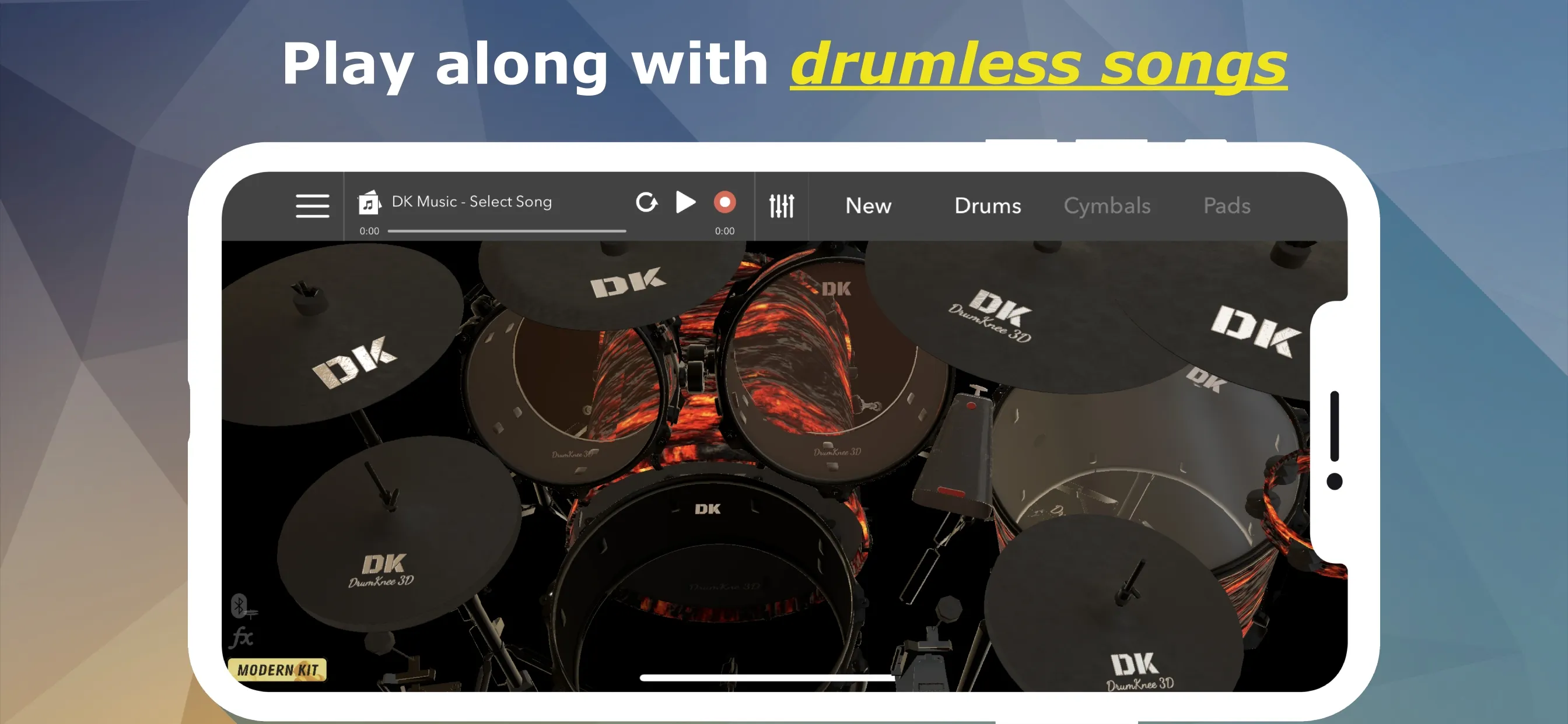 DrumKnee 3D Drums - Drum Set | Indus Appstore | Screenshot