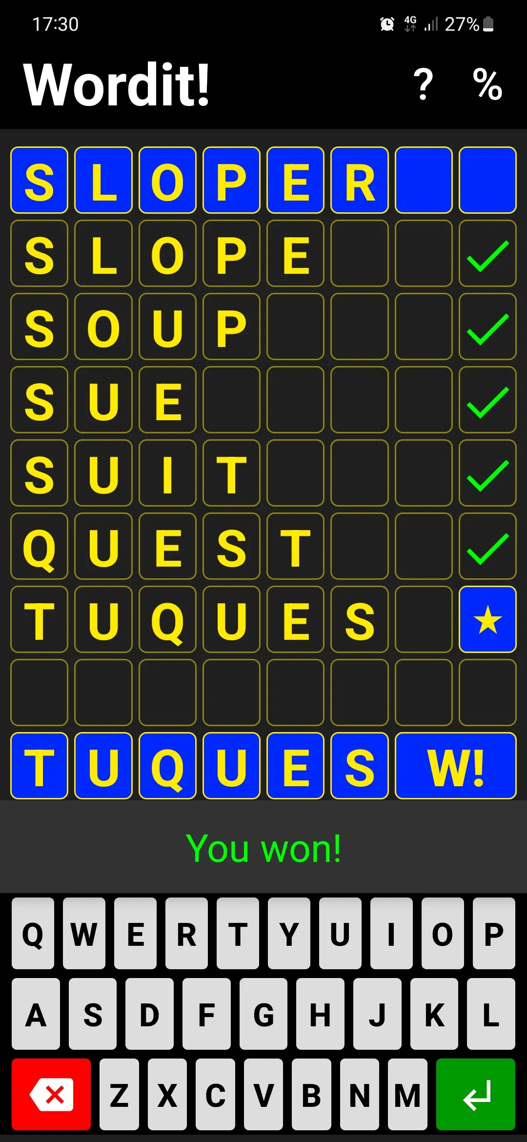 Wordit! - unique word game | Indus Appstore | Screenshot