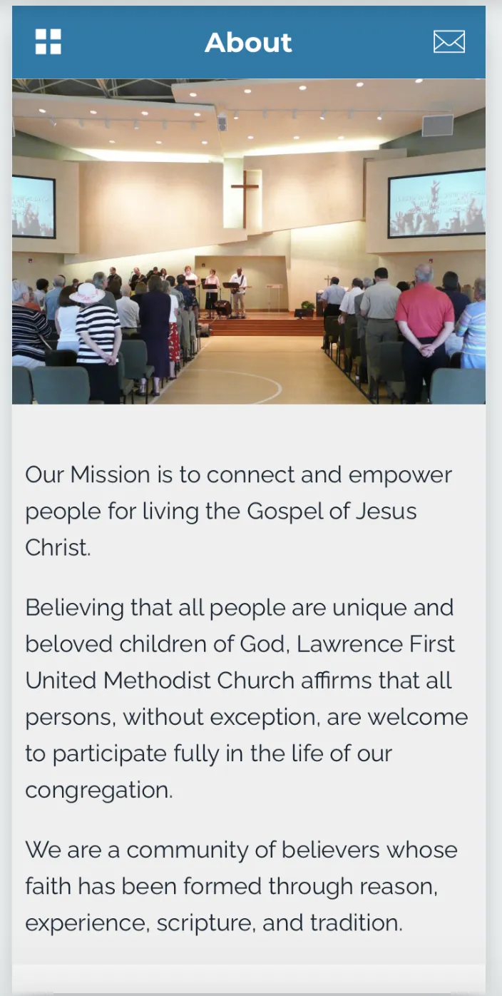 First UMC - Lawrence, KS | Indus Appstore | Screenshot