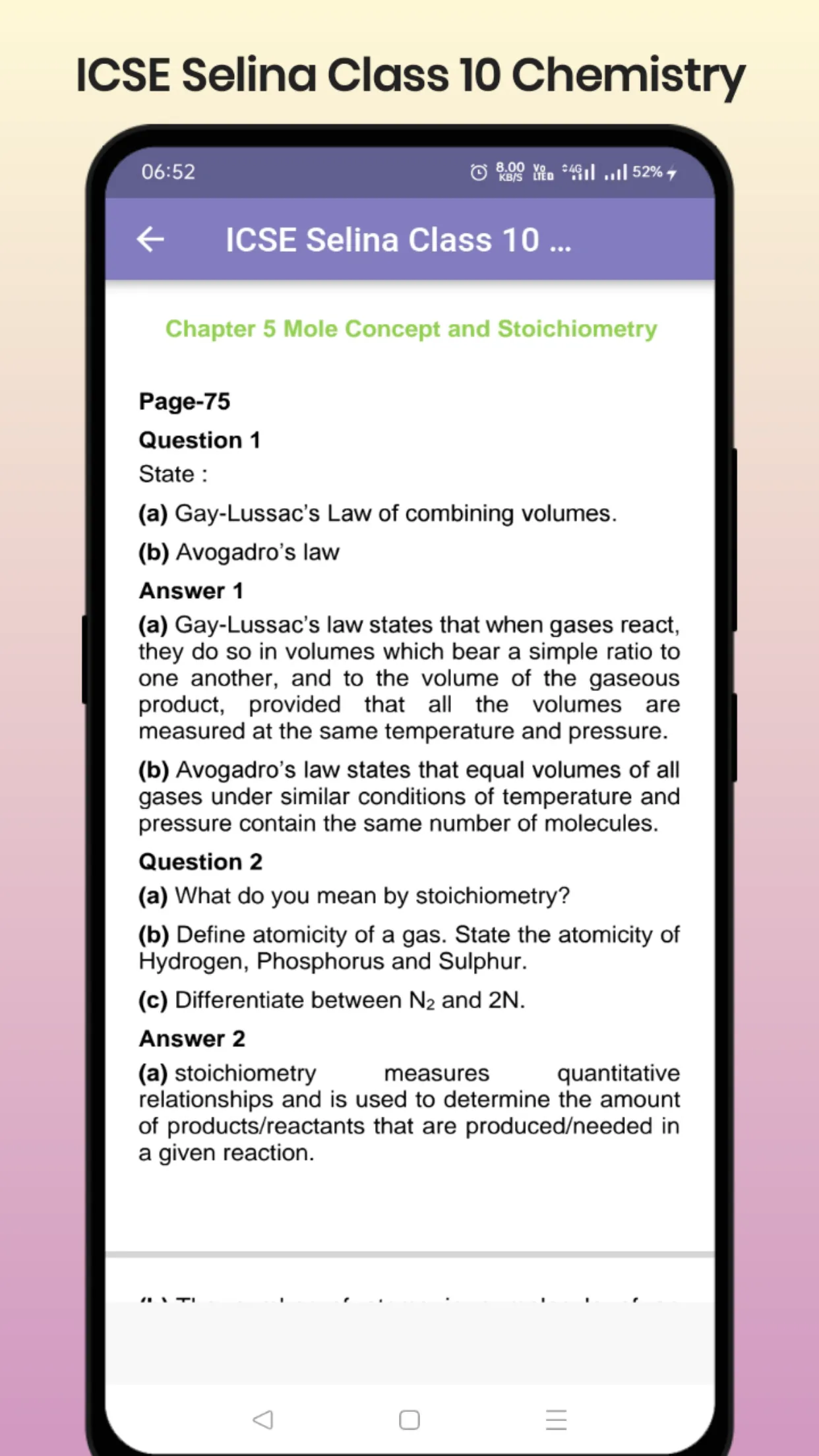 ICSE Selina Class 10 Chemistry | Indus Appstore | Screenshot