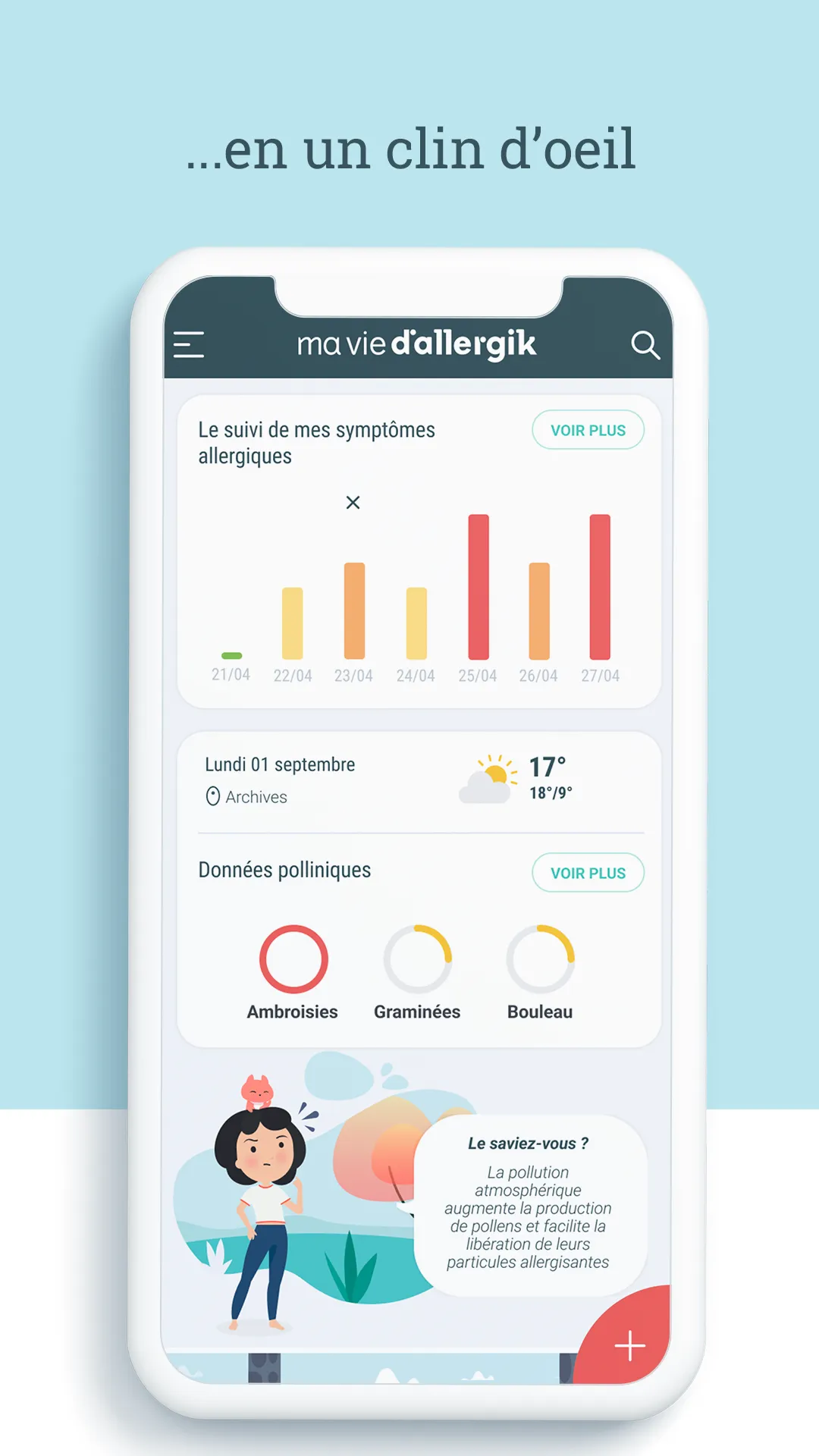 Ma vie d'Allergik | Indus Appstore | Screenshot