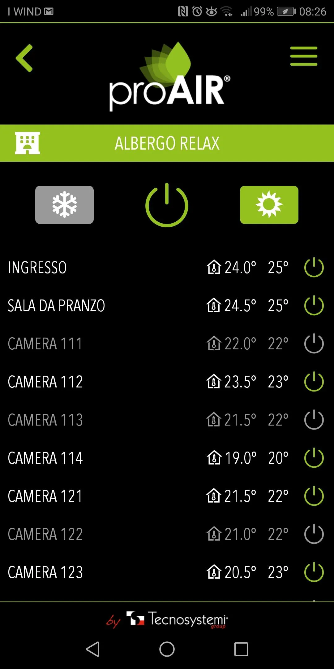 ProAir MULTI ZONE Tecnosystemi | Indus Appstore | Screenshot