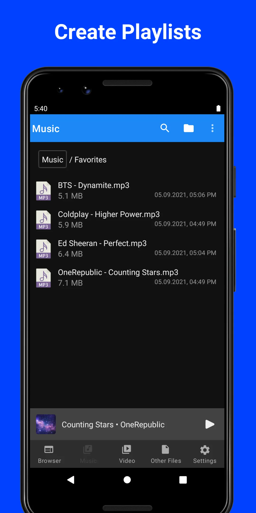 MyMedia iFile Manager & Music | Indus Appstore | Screenshot