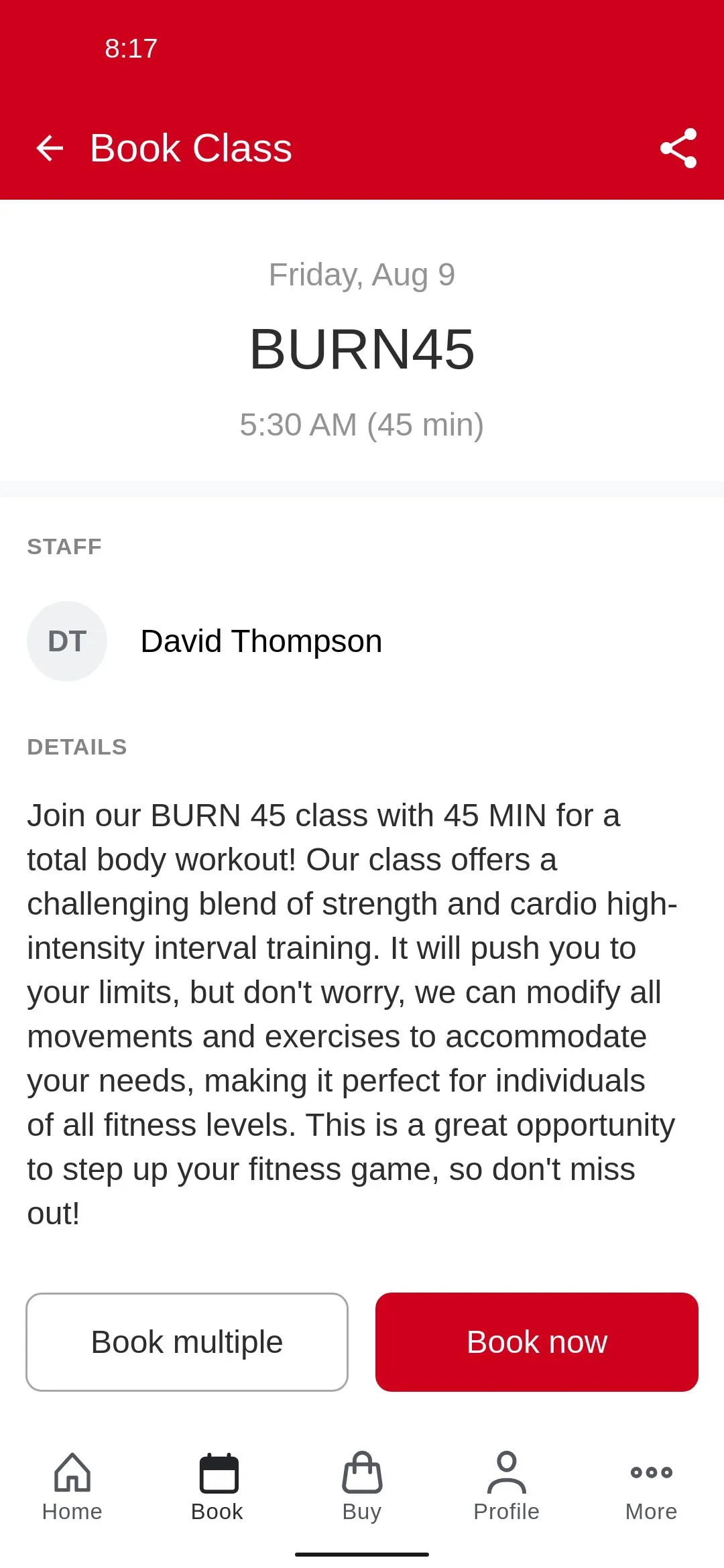 Burn Fitness Center | Indus Appstore | Screenshot