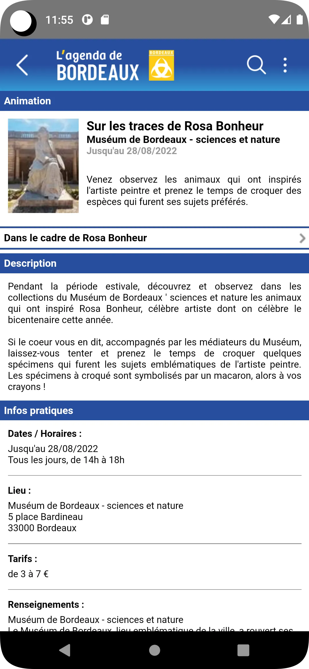 Bordeaux Agenda | Indus Appstore | Screenshot