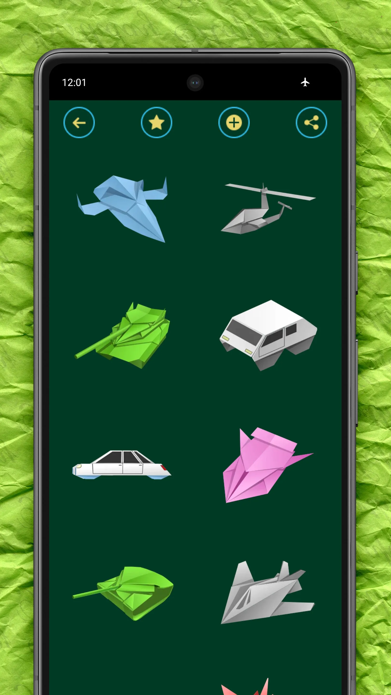 Origami Vehicles: Cars & Tanks | Indus Appstore | Screenshot