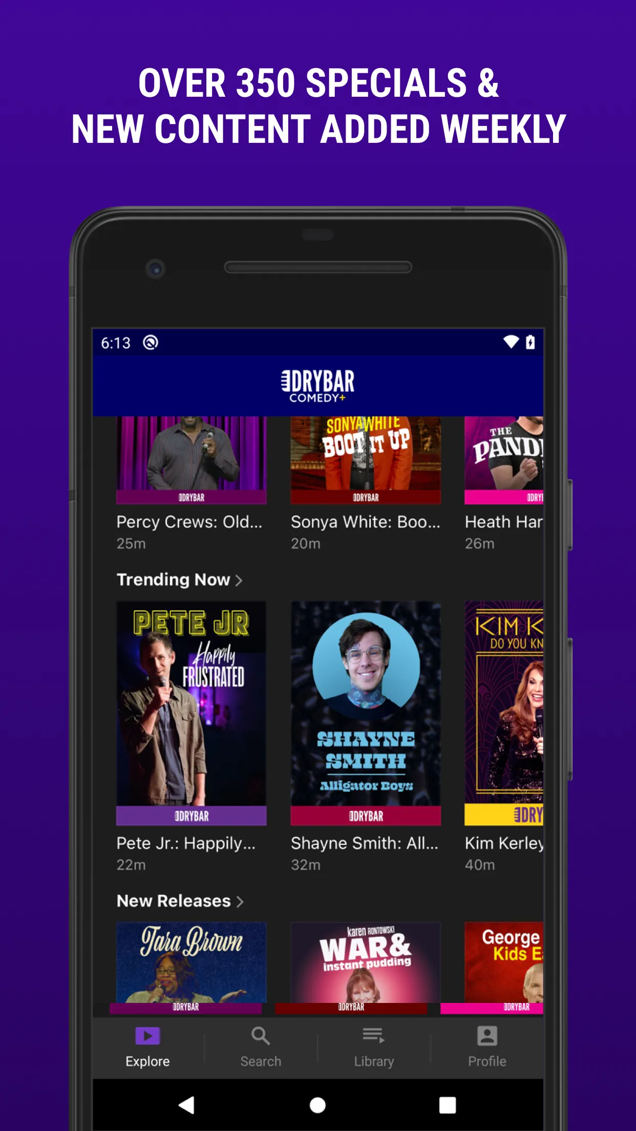 Dry Bar Comedy+ | Indus Appstore | Screenshot