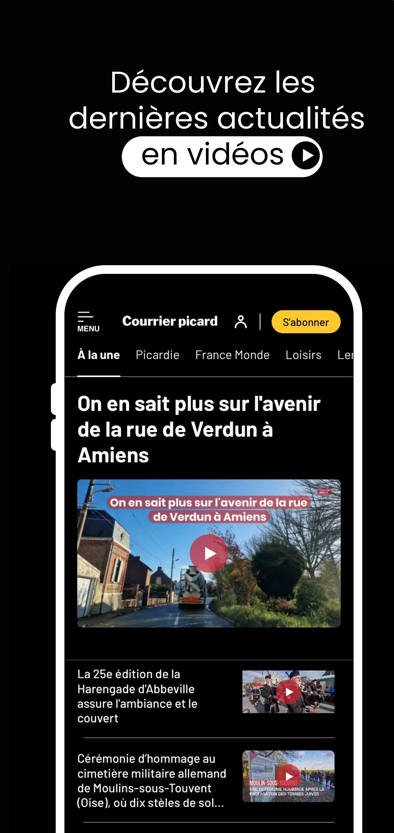 Courrier picard : Actu & vidéo | Indus Appstore | Screenshot