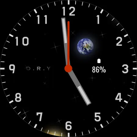 Space Time Analog Watchface | Indus Appstore | Screenshot