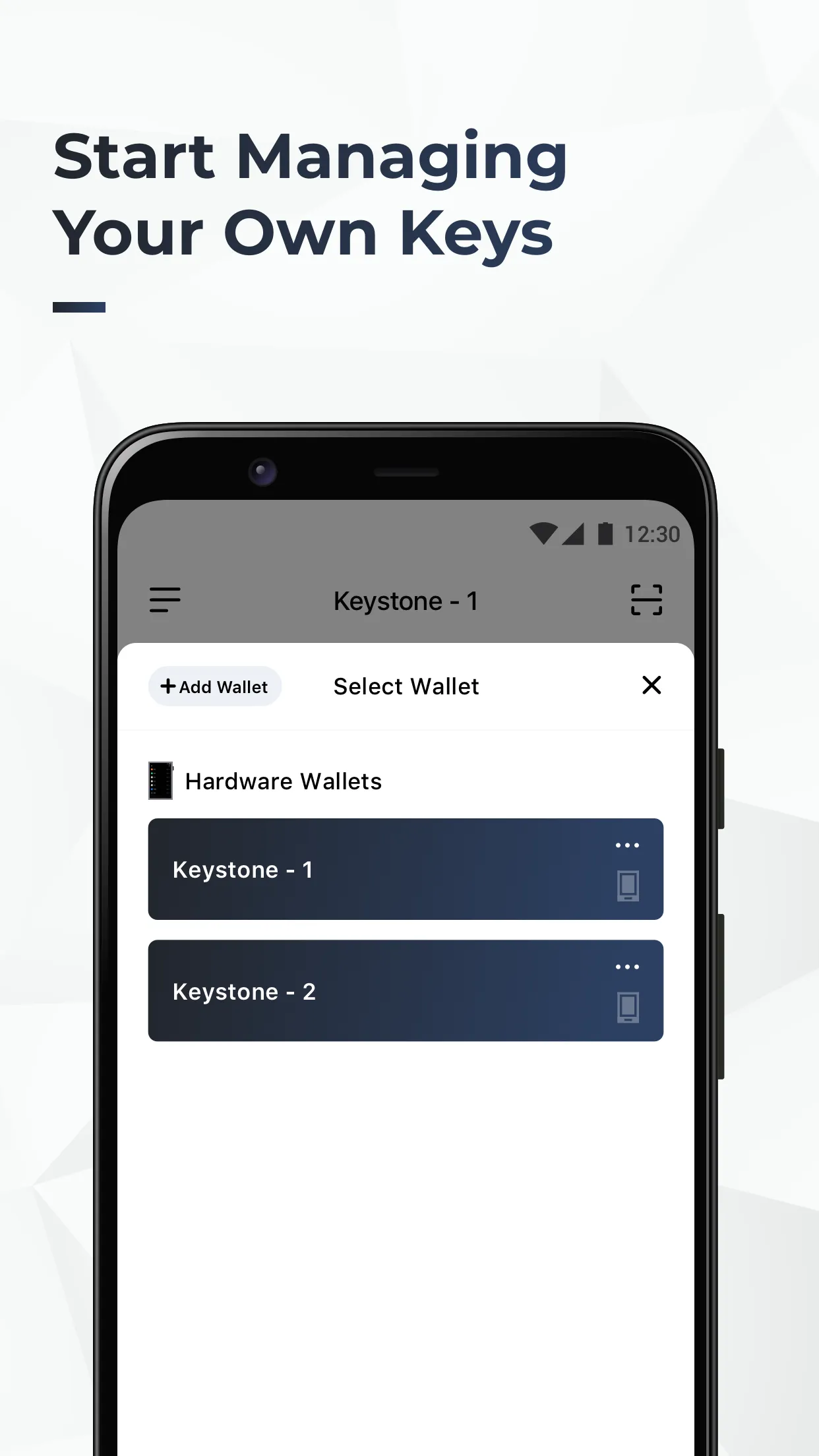 Keystone Hardware Wallet | Indus Appstore | Screenshot