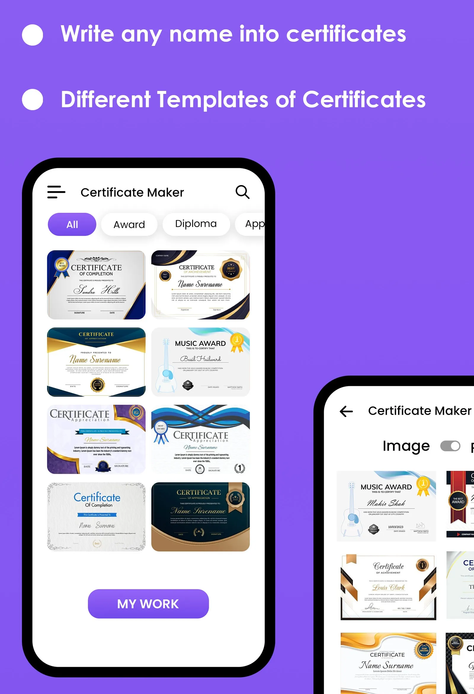 Certificate Maker Pro 2024 | Indus Appstore | Screenshot