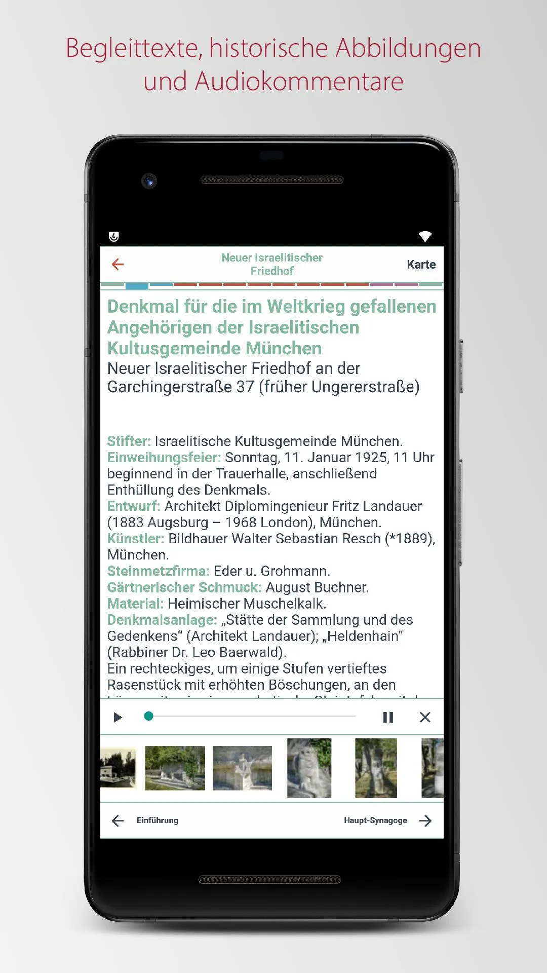 Kriegsmäler in München | Indus Appstore | Screenshot