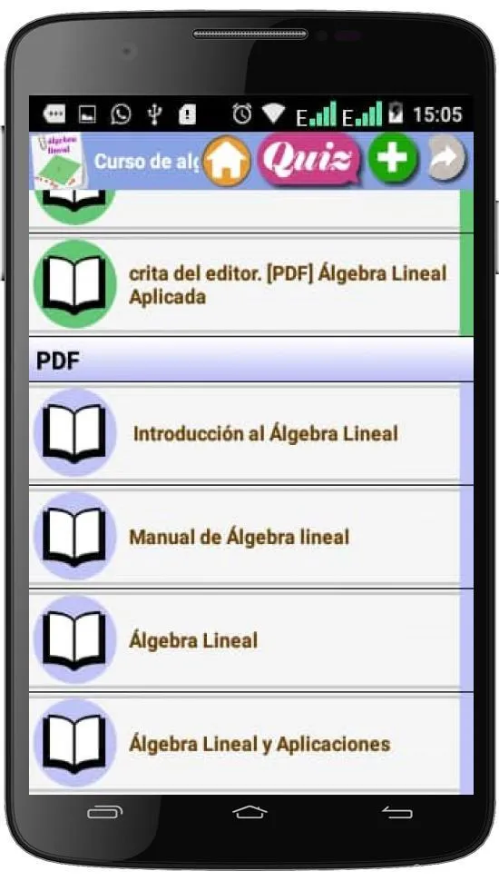 Curso de álgebra lineal | Indus Appstore | Screenshot