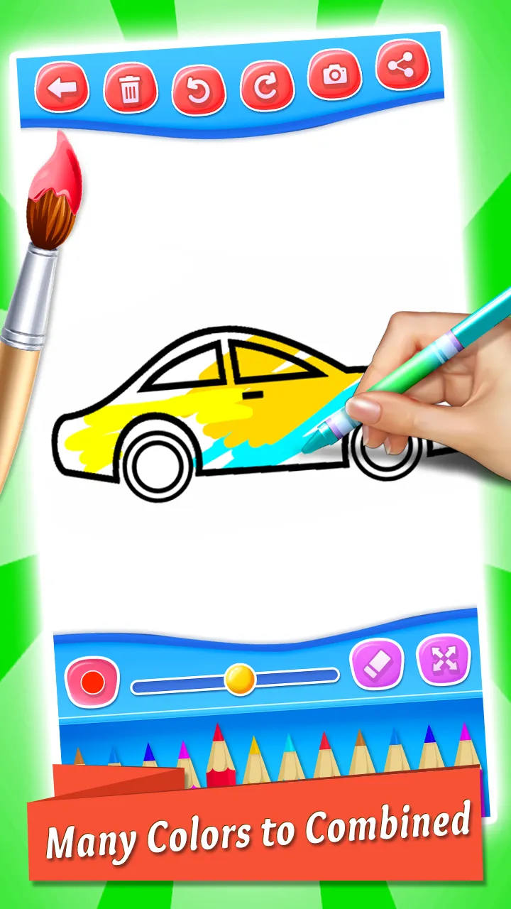 Cars Coloring & Drawing Book | Indus Appstore | Screenshot