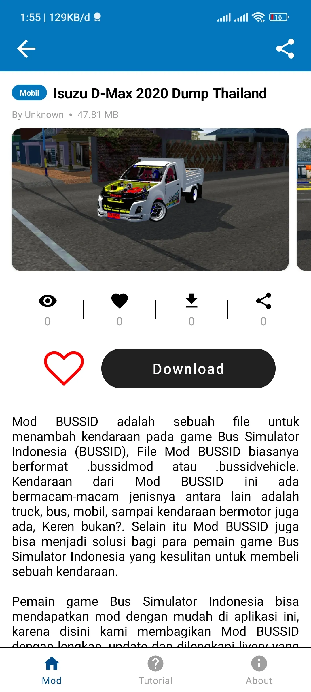 Mod Bussid Truck Thailook | Indus Appstore | Screenshot