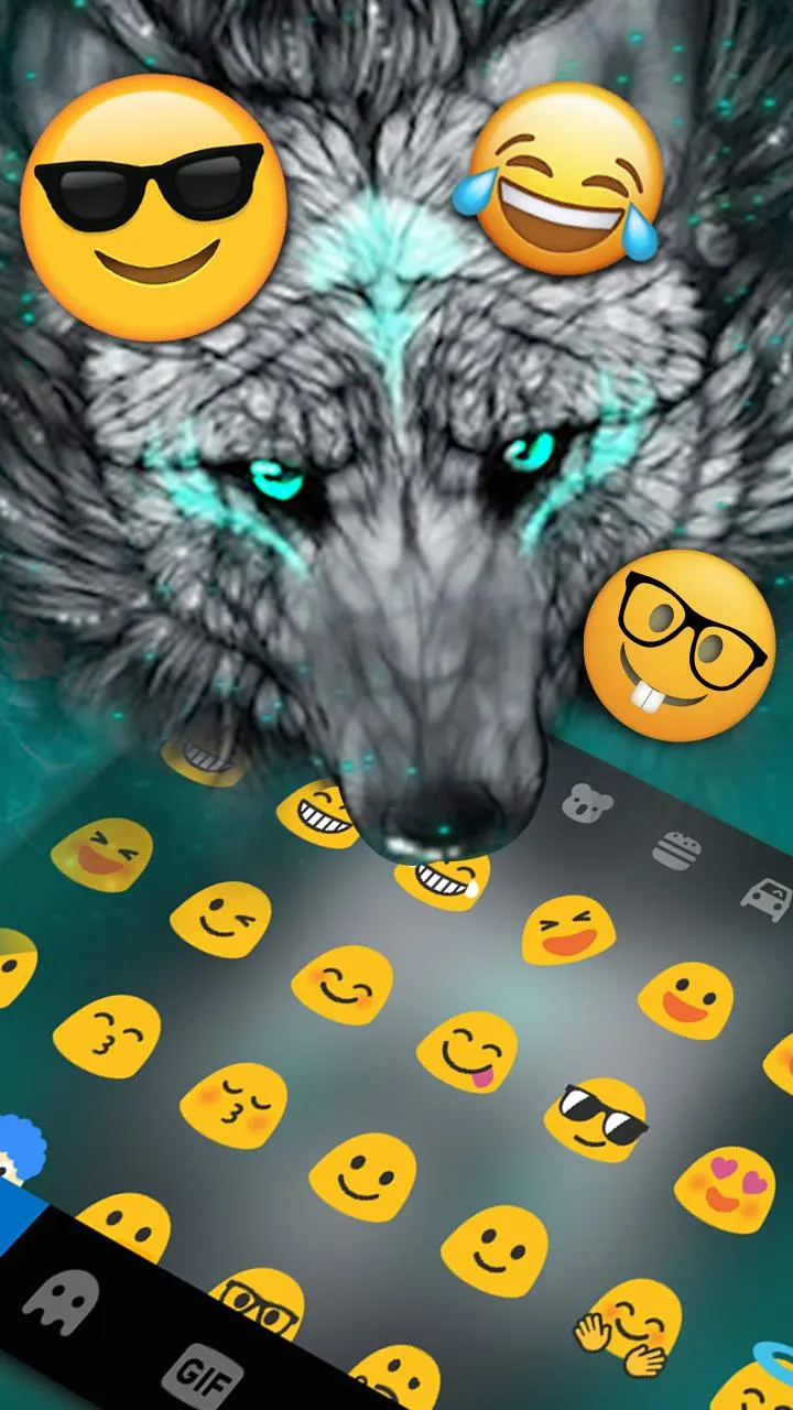 Cool Wolf Keyboard Theme | Indus Appstore | Screenshot