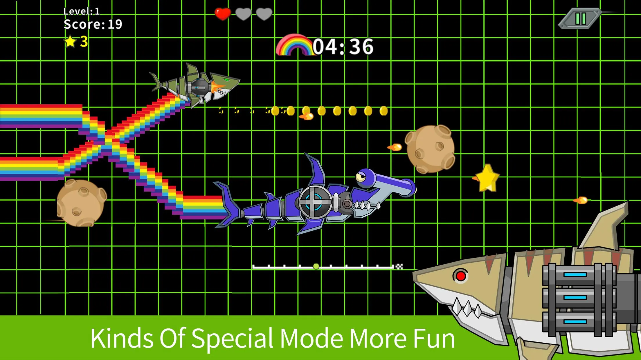 Robot Gun Shark Double Attack | Indus Appstore | Screenshot