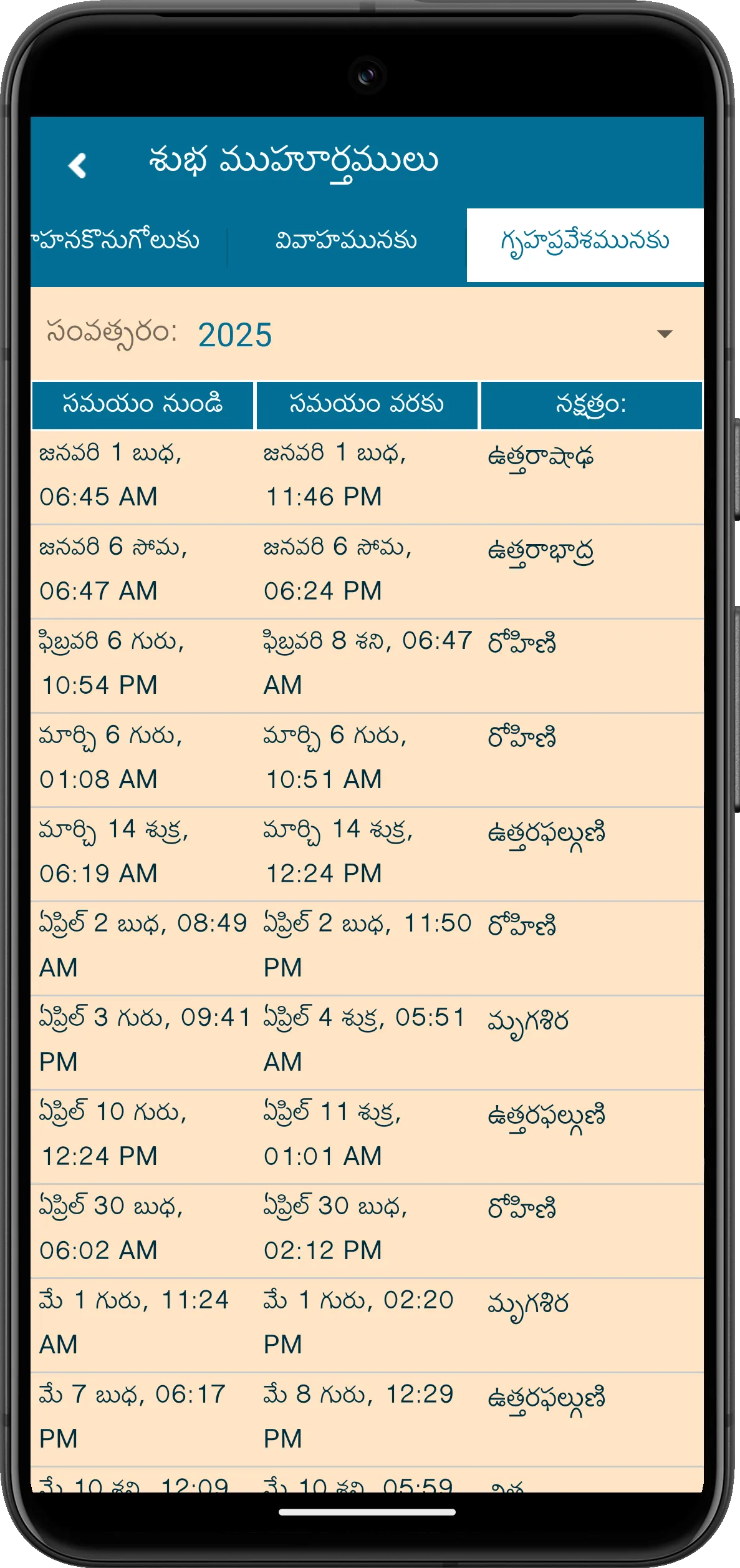 Telugu Calendar 2025 పంచాంగం | Indus Appstore | Screenshot