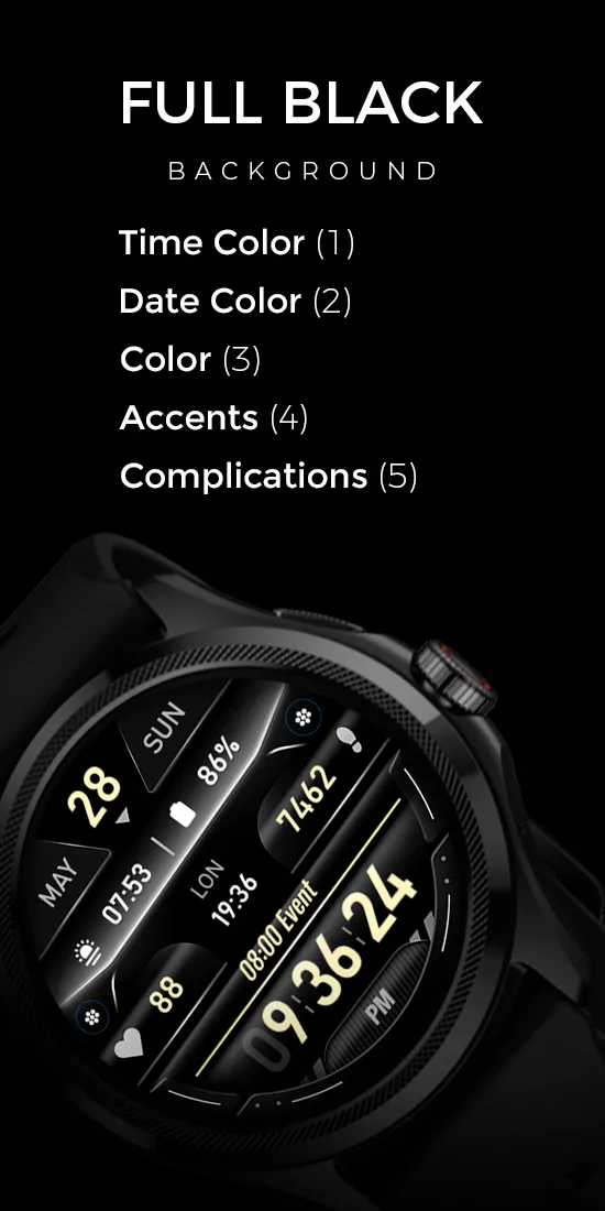 Digital Watch Face - RE03 | Indus Appstore | Screenshot