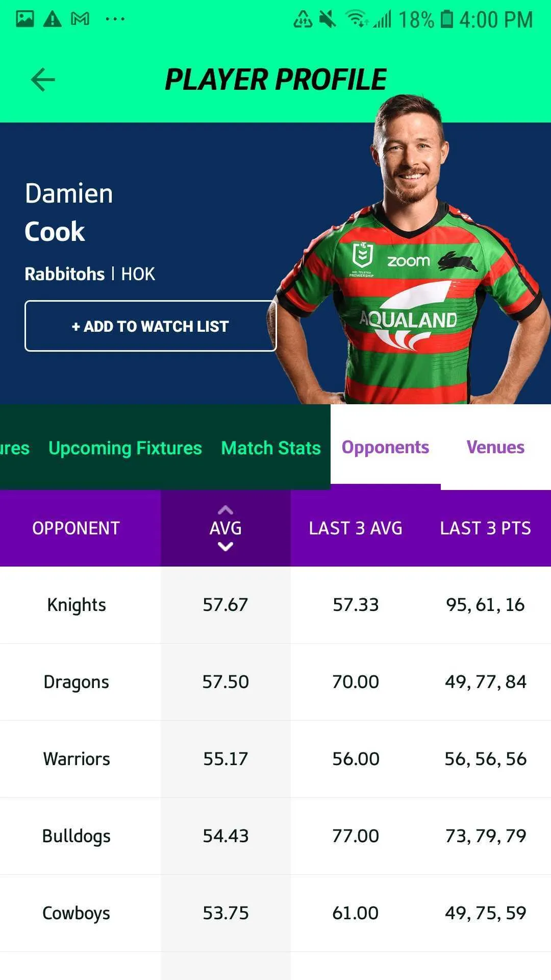 NRL Fantasy | Indus Appstore | Screenshot