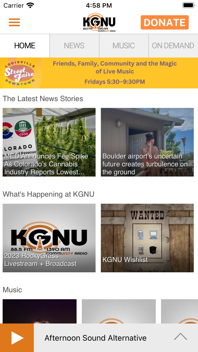 KGNU Community Radio | Indus Appstore | Screenshot