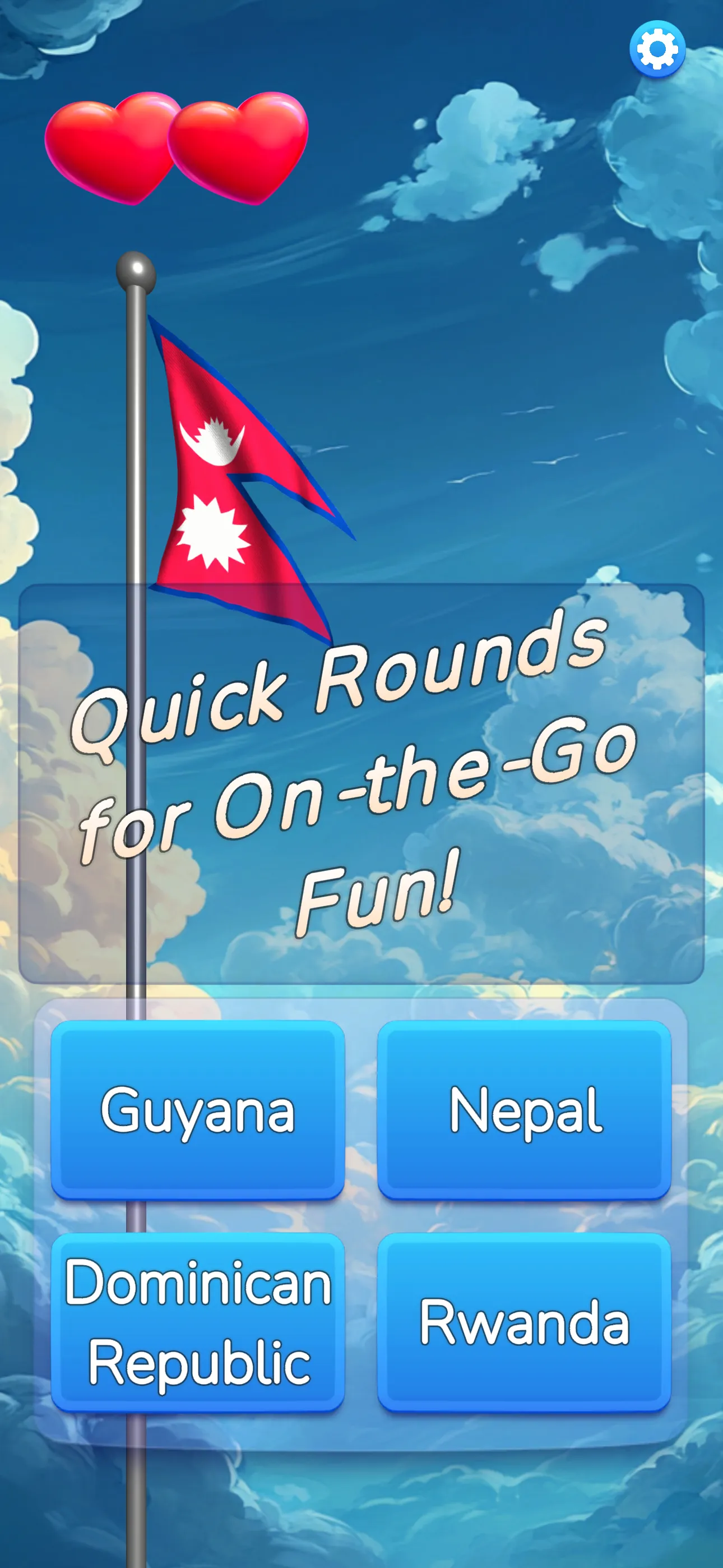 Flag Guess 3D Name Memory Quiz | Indus Appstore | Screenshot