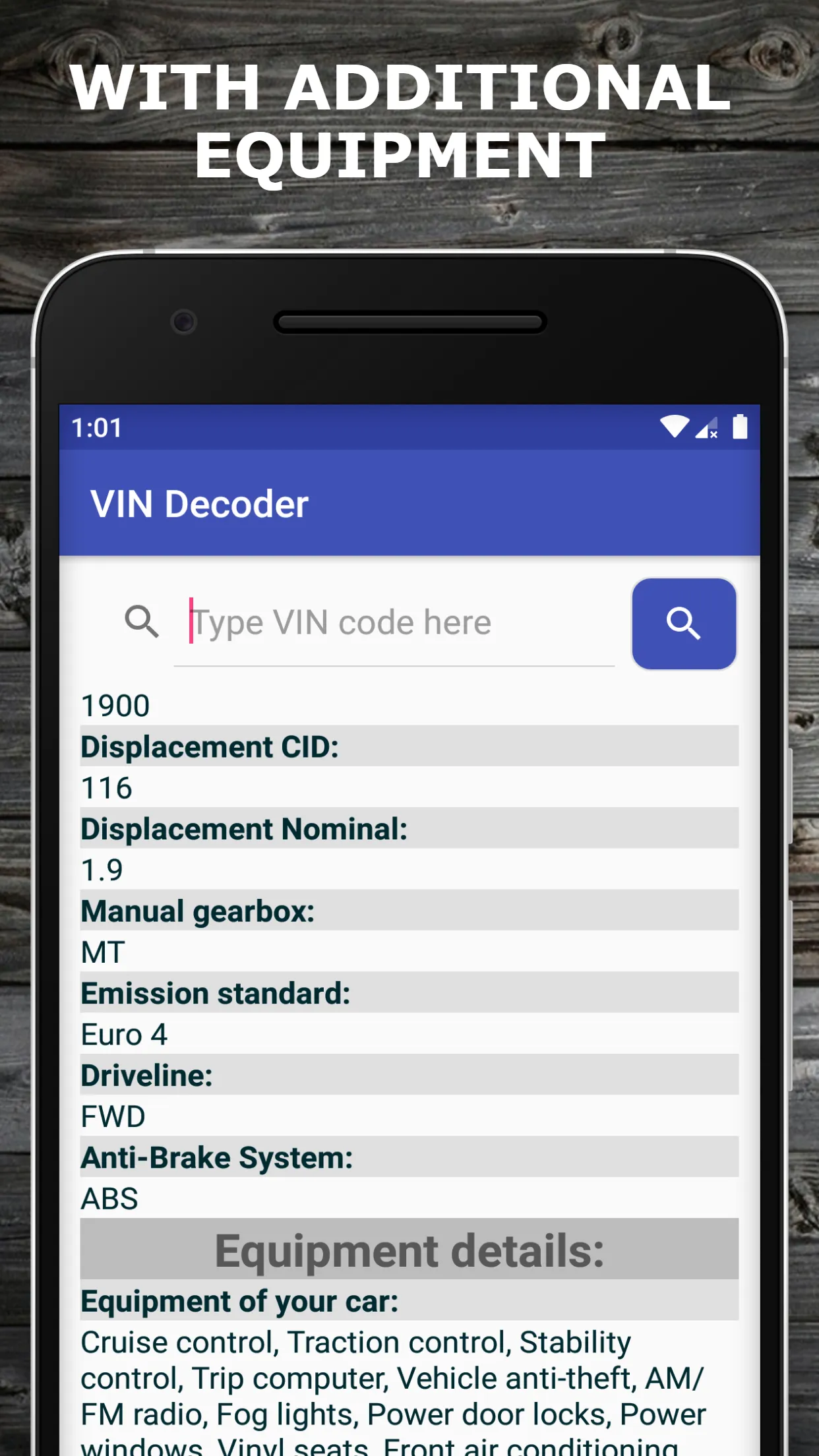 VIN Decoder | Indus Appstore | Screenshot