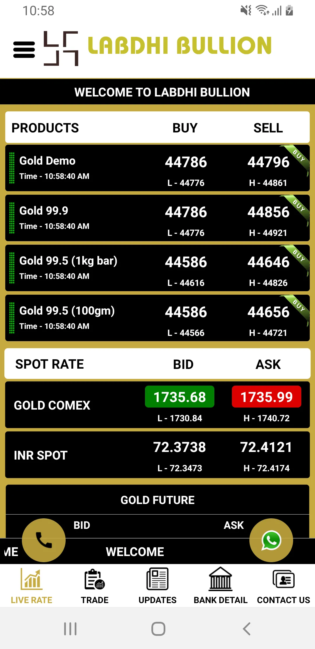 Labdhi Bullion | Indus Appstore | Screenshot