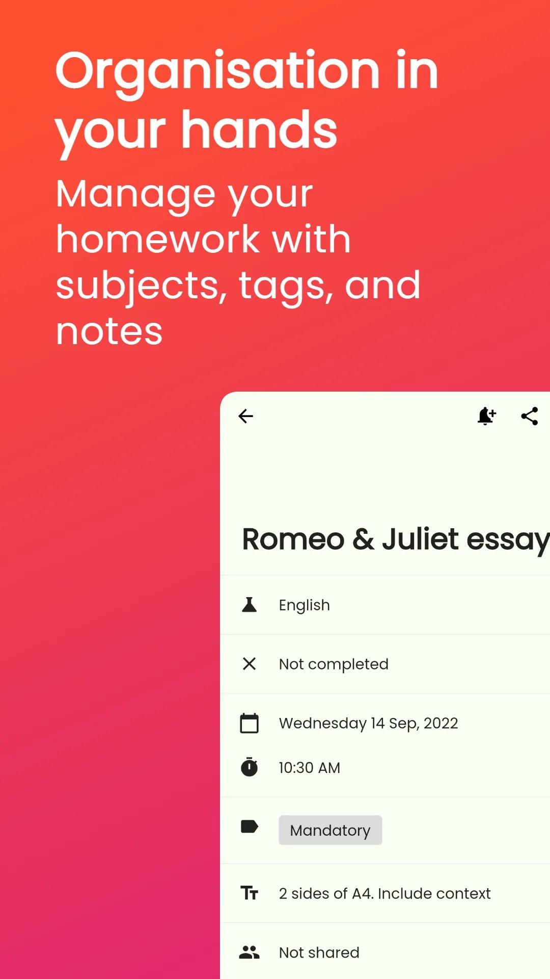 Simpliplan: homework planner | Indus Appstore | Screenshot