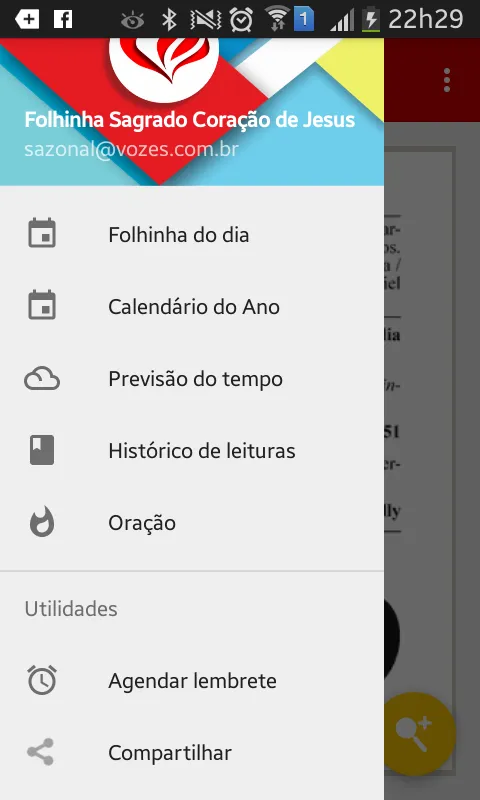 Folhinha Sagrado Coração Jesus | Indus Appstore | Screenshot