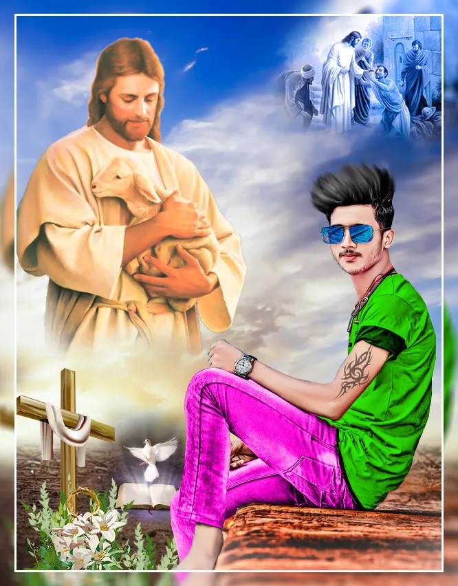 Jesus Photo Frame | Indus Appstore | Screenshot