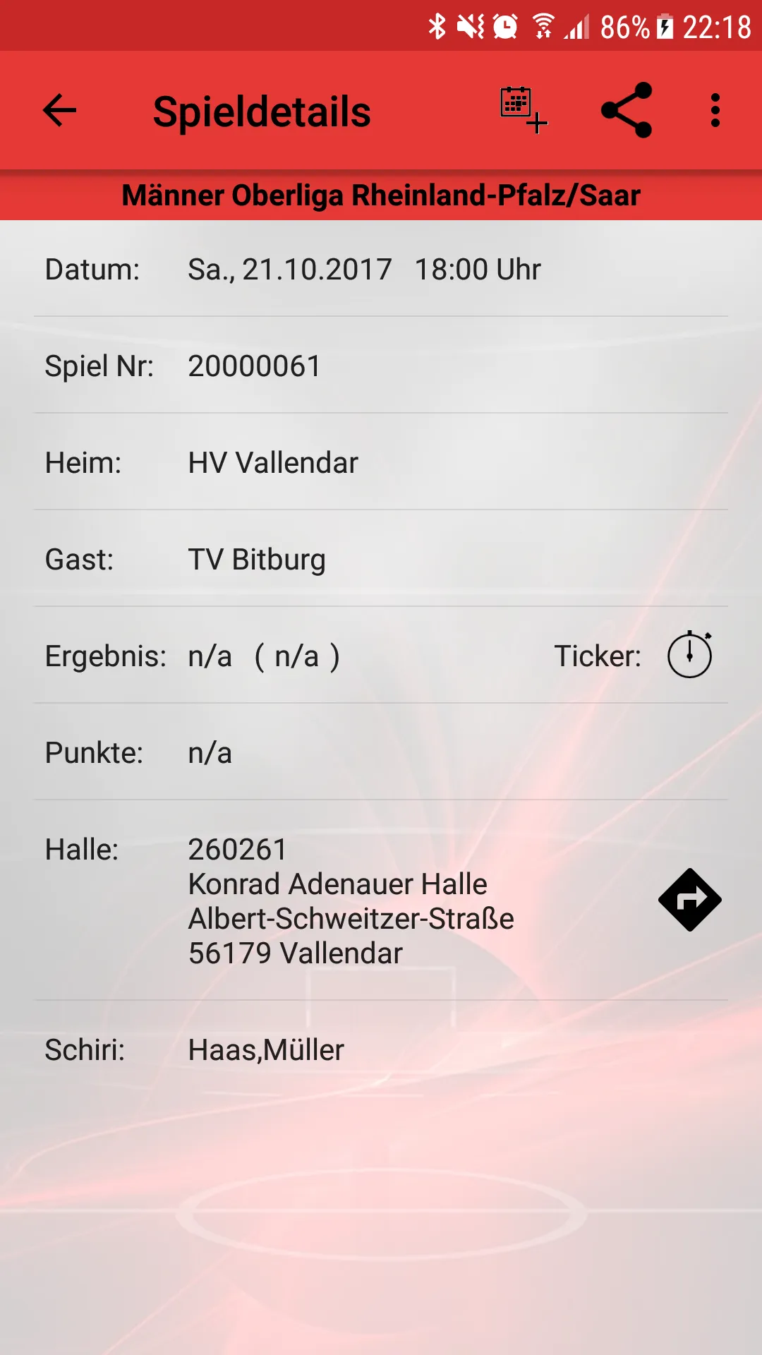 HV Vallendar | Indus Appstore | Screenshot