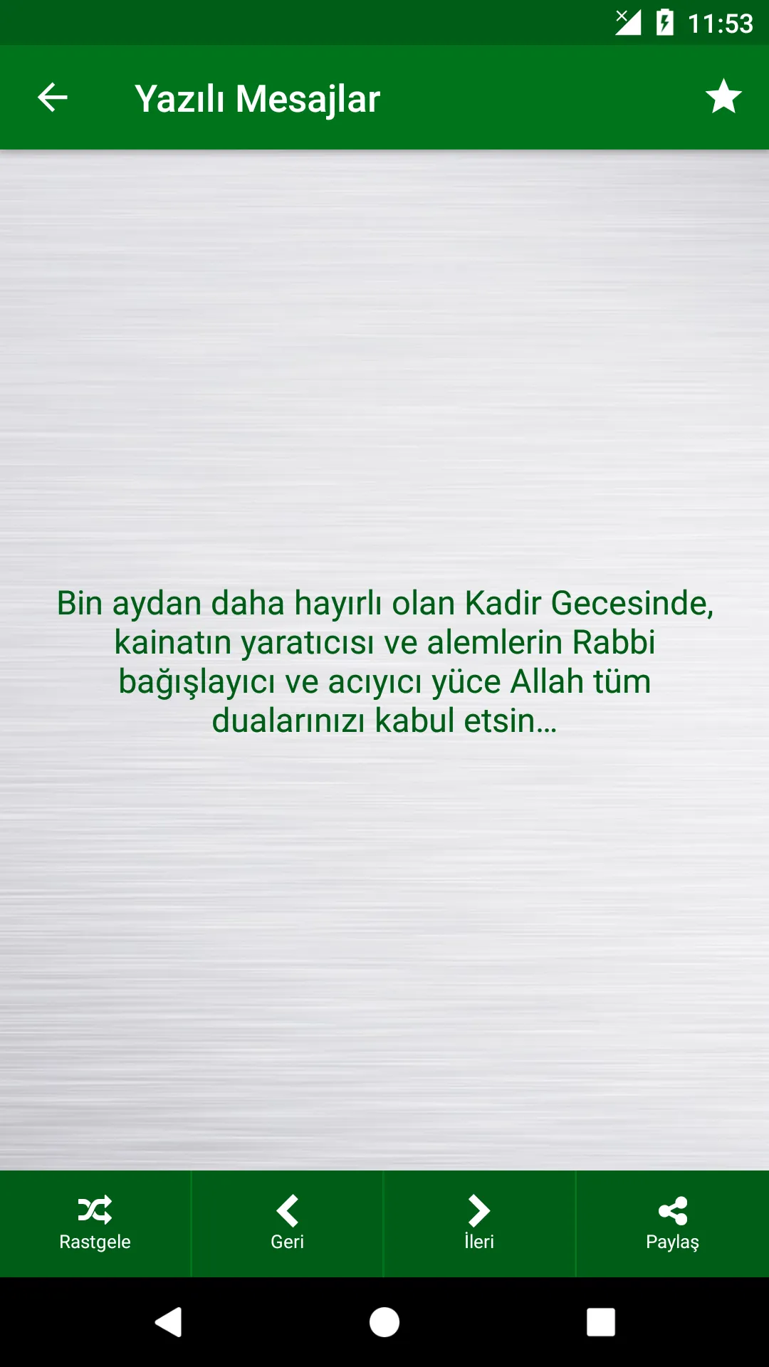 Kadir Gecesi Mesajları | Indus Appstore | Screenshot