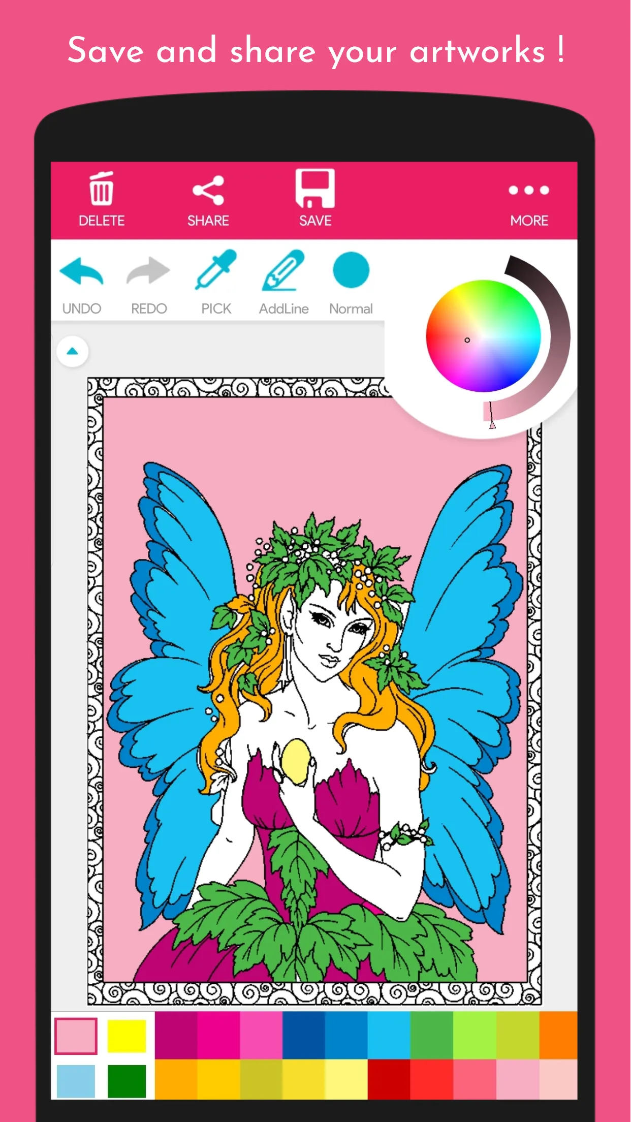 Angel and Fairy Coloring Book | Indus Appstore | Screenshot