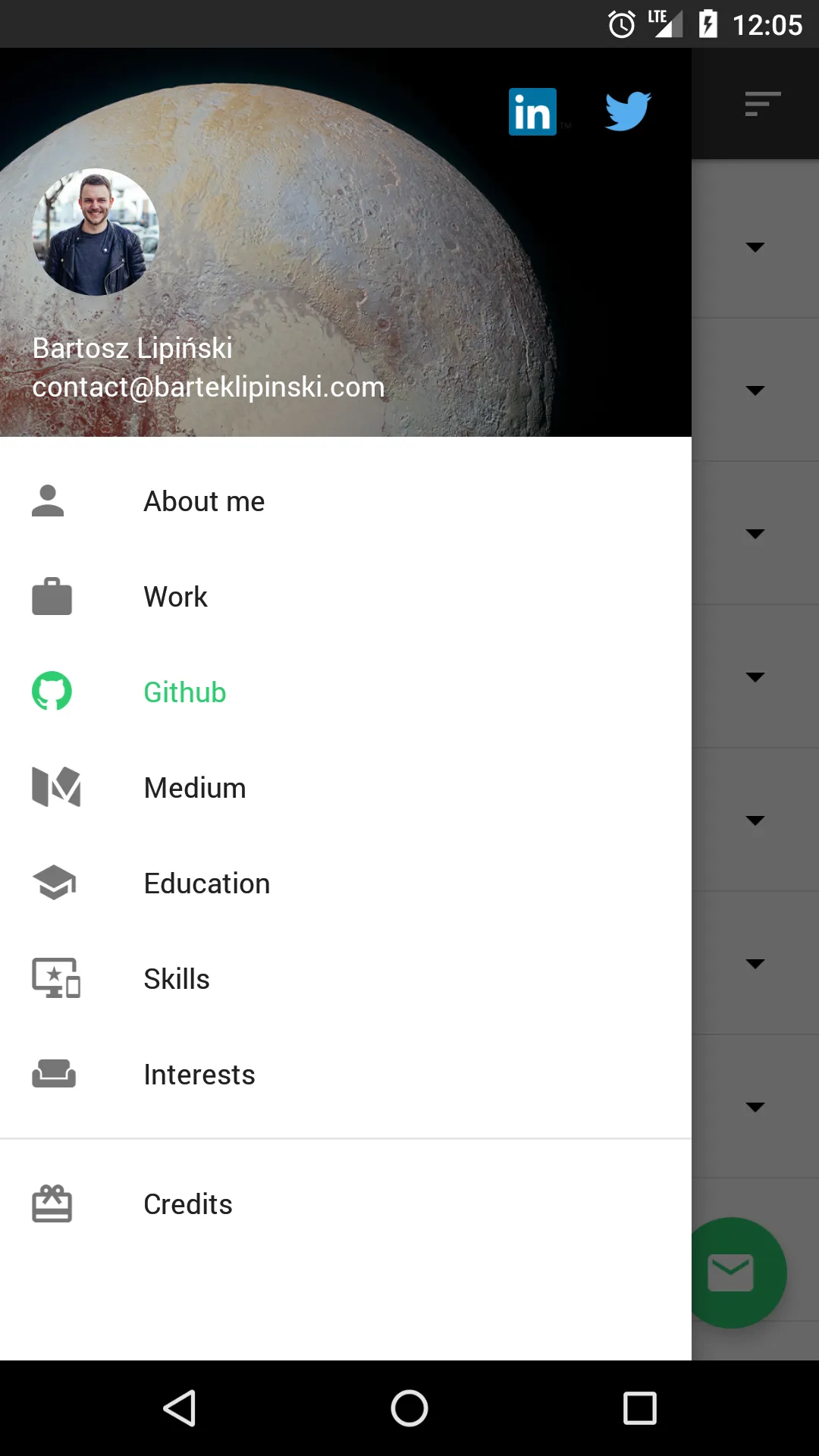 Bartosz Lipinski's Résumé | Indus Appstore | Screenshot