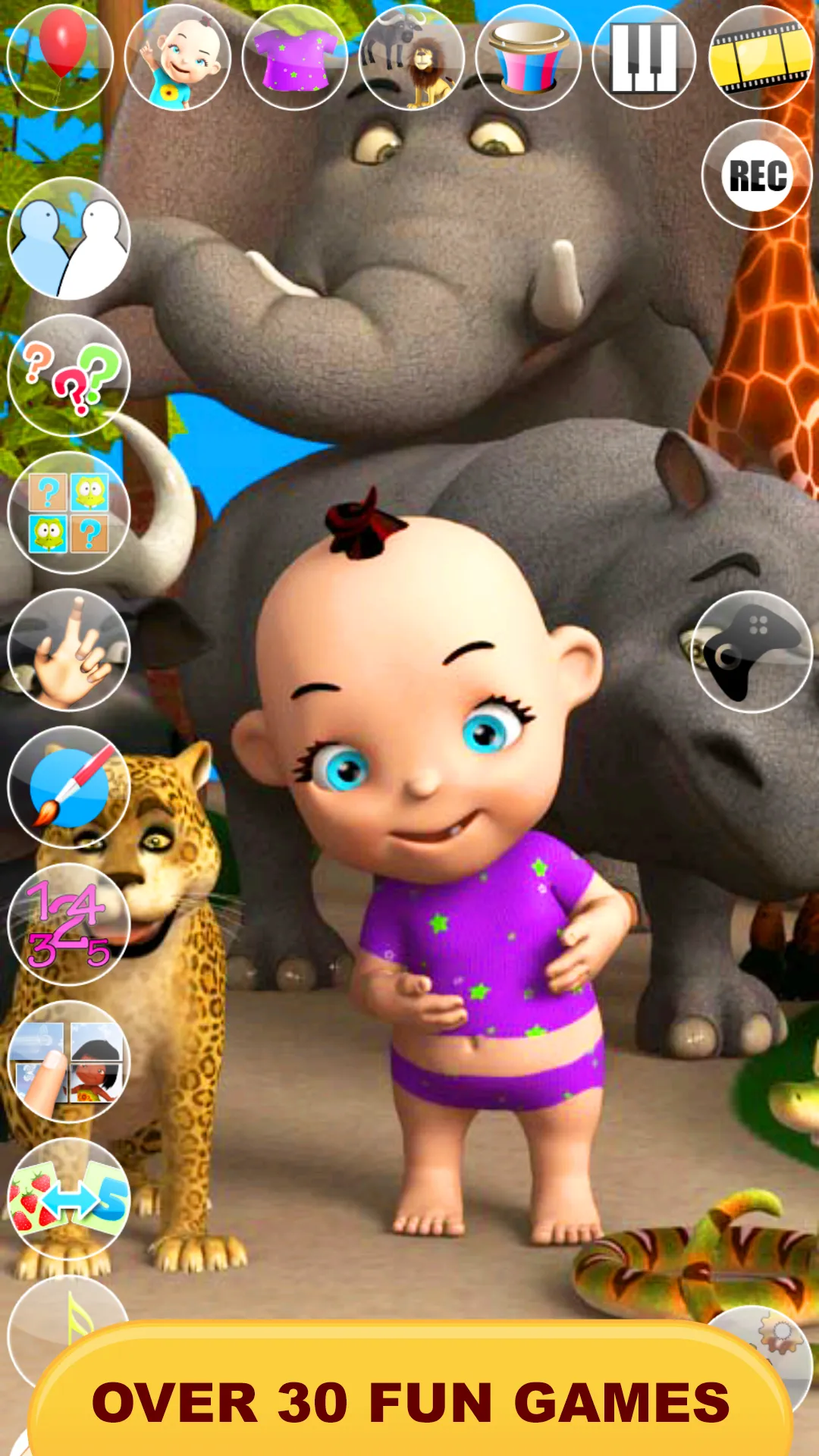 Talking Baby Babsy At The Zoo | Indus Appstore | Screenshot