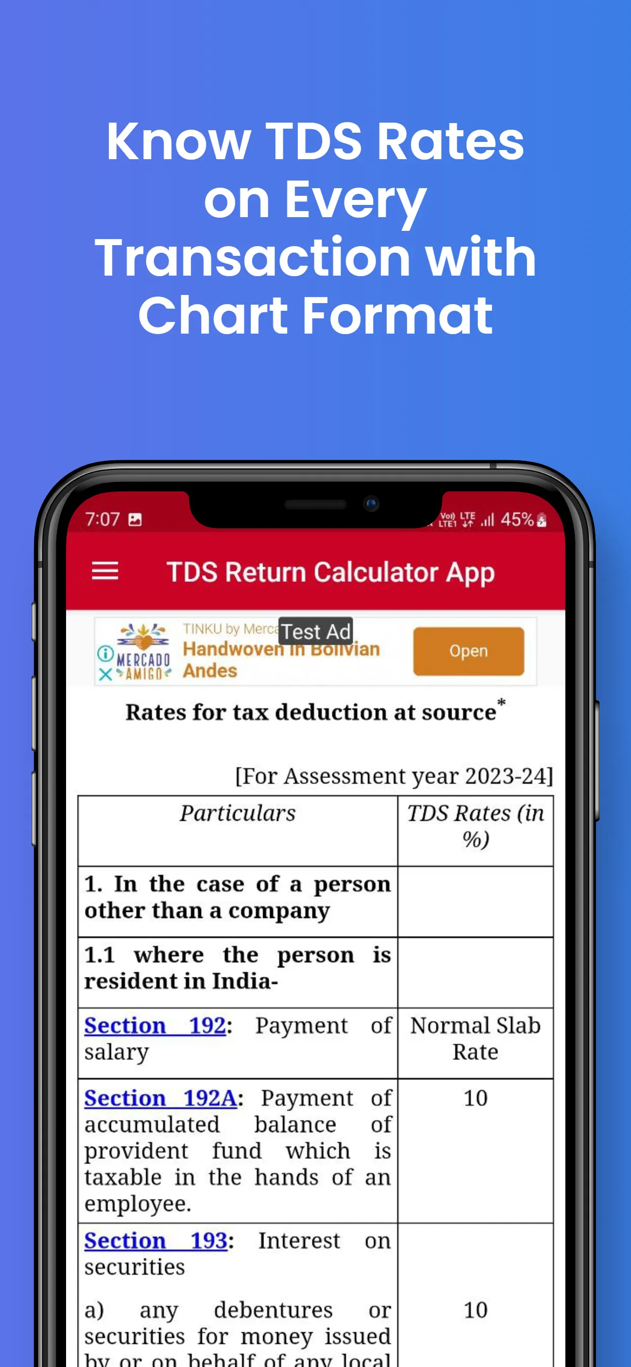 TDS Return Filing & Calculator | Indus Appstore | Screenshot