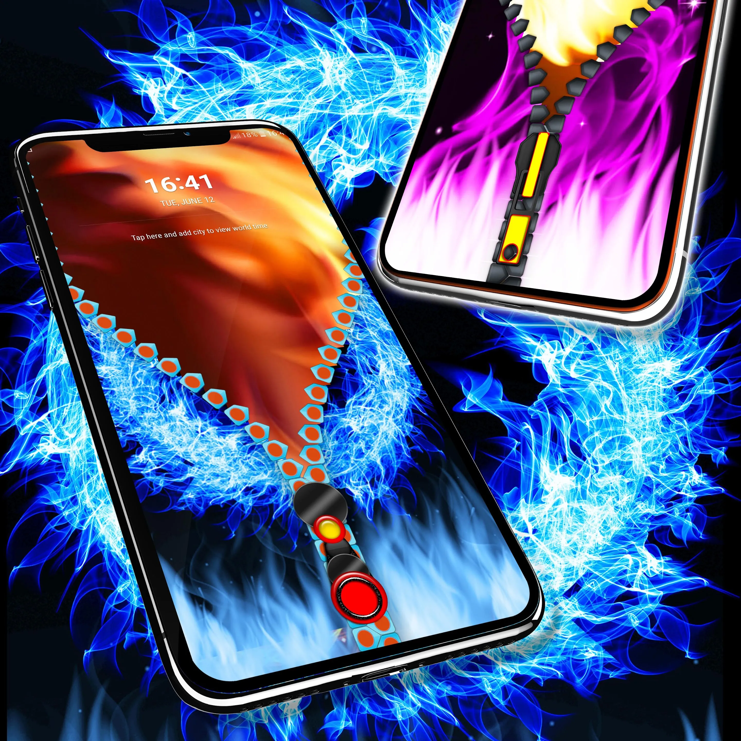 Flame lock screen | Indus Appstore | Screenshot