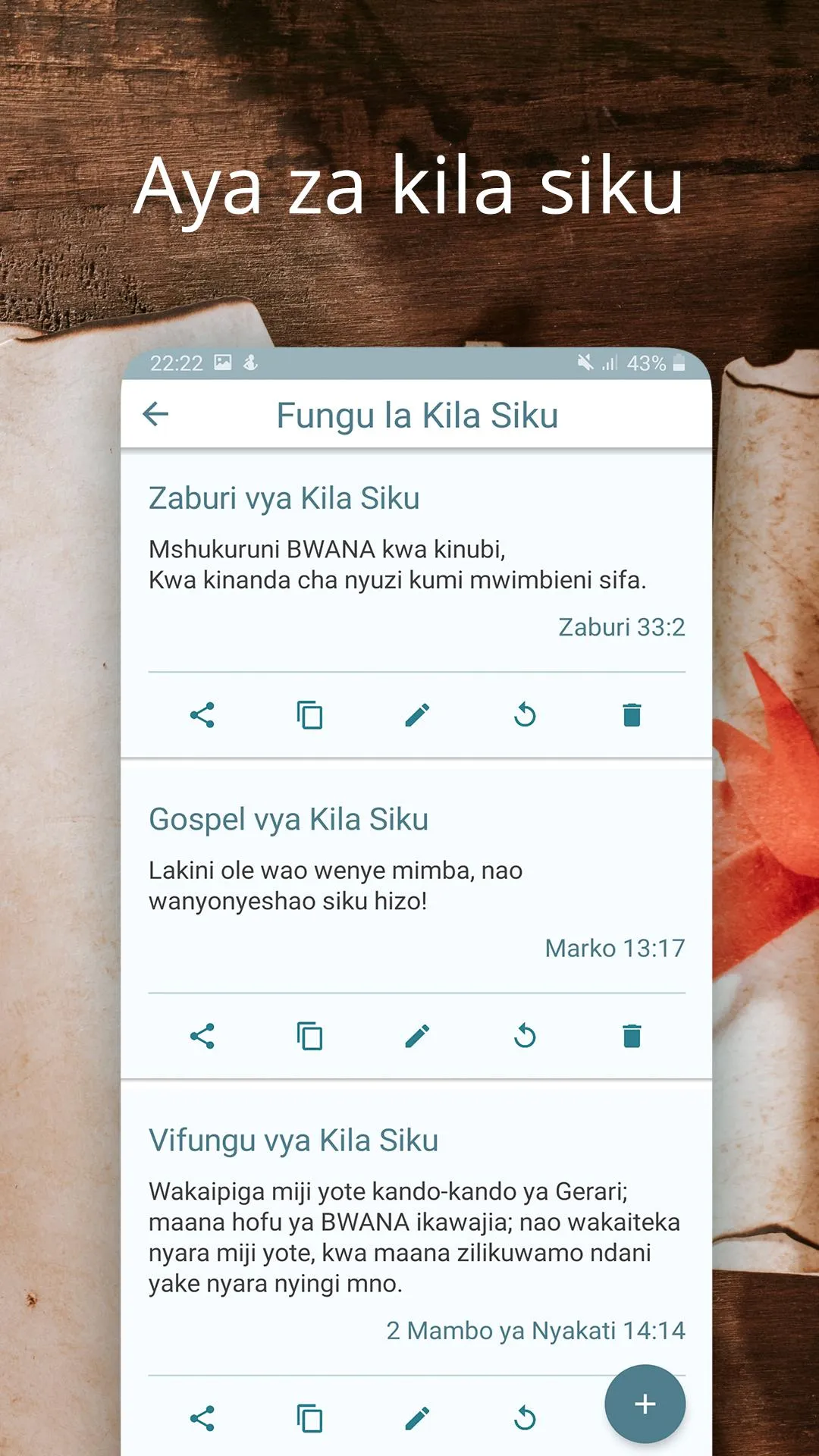 Biblia Takatifu, Swahili Bible | Indus Appstore | Screenshot