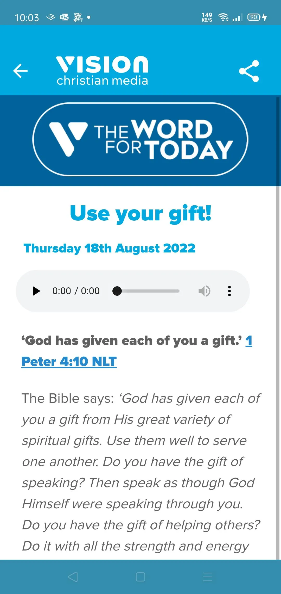 Vision Christian Media | Indus Appstore | Screenshot