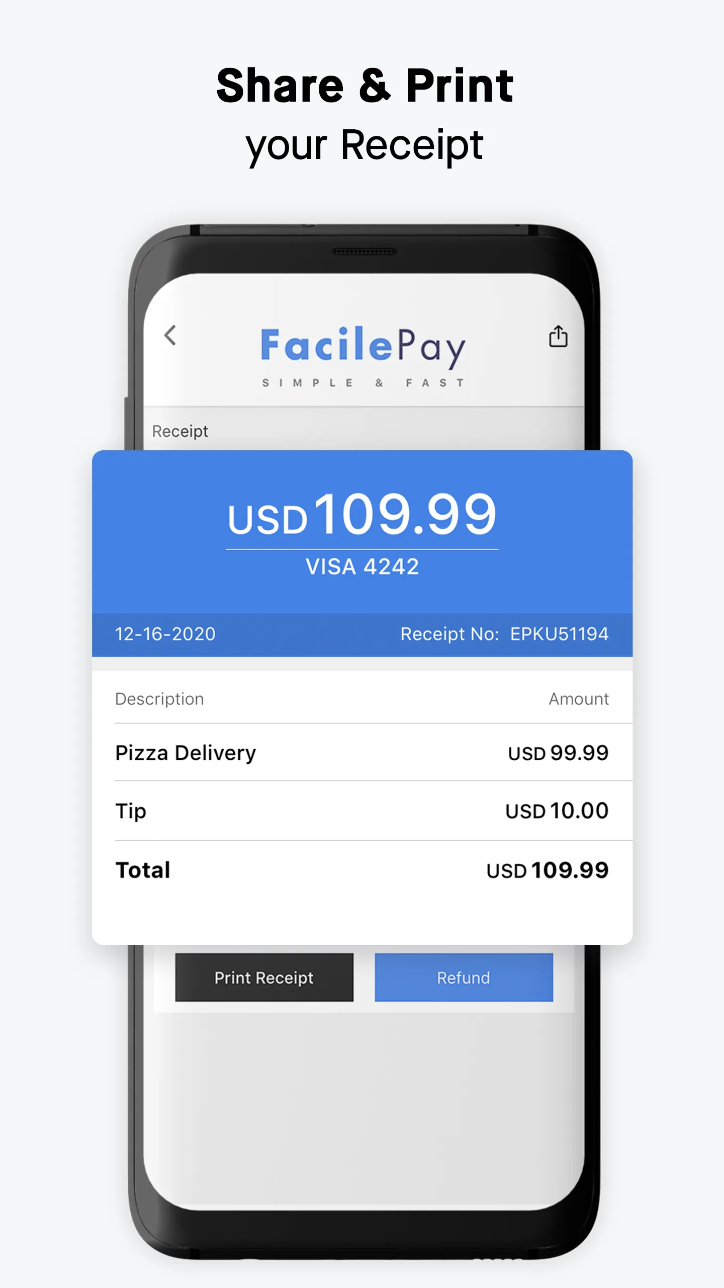 Stripe Payments App: FacilePay | Indus Appstore | Screenshot