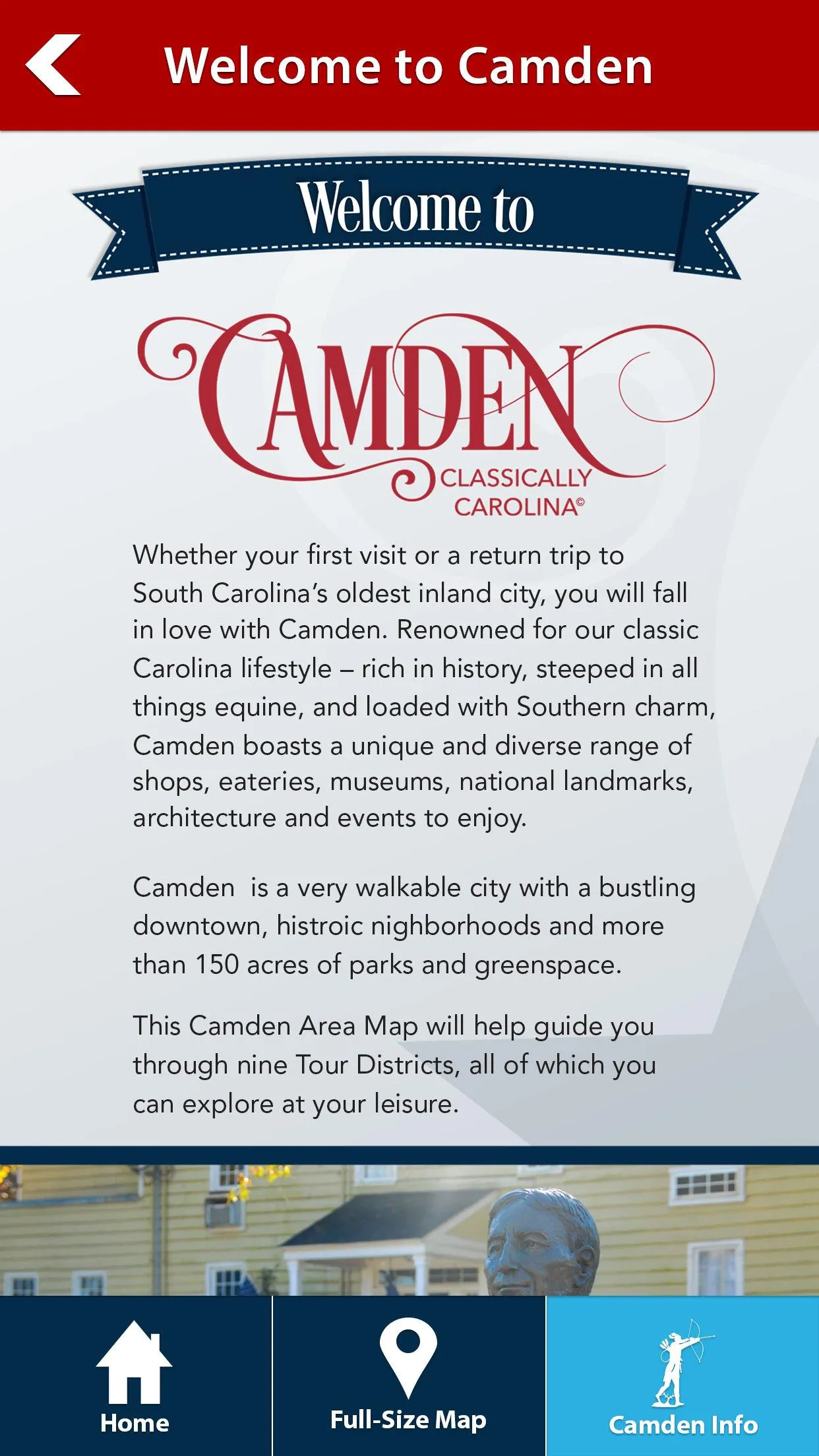 Camden, SC - Audio Tours | Indus Appstore | Screenshot