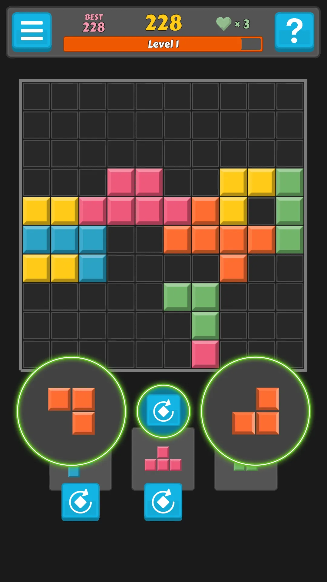Block Buster - Hex and Square | Indus Appstore | Screenshot