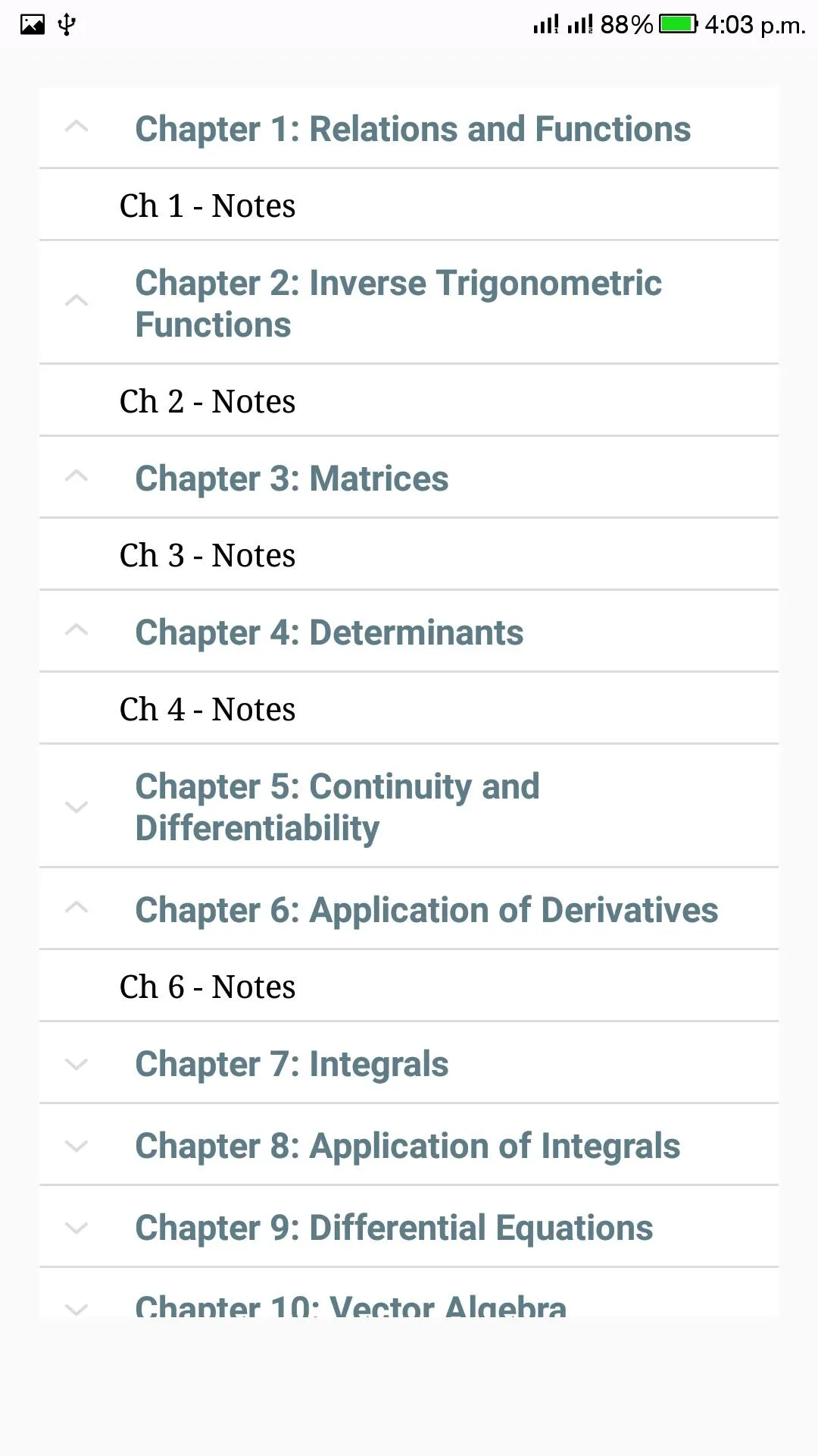 Class 12 Maths Notes | Indus Appstore | Screenshot