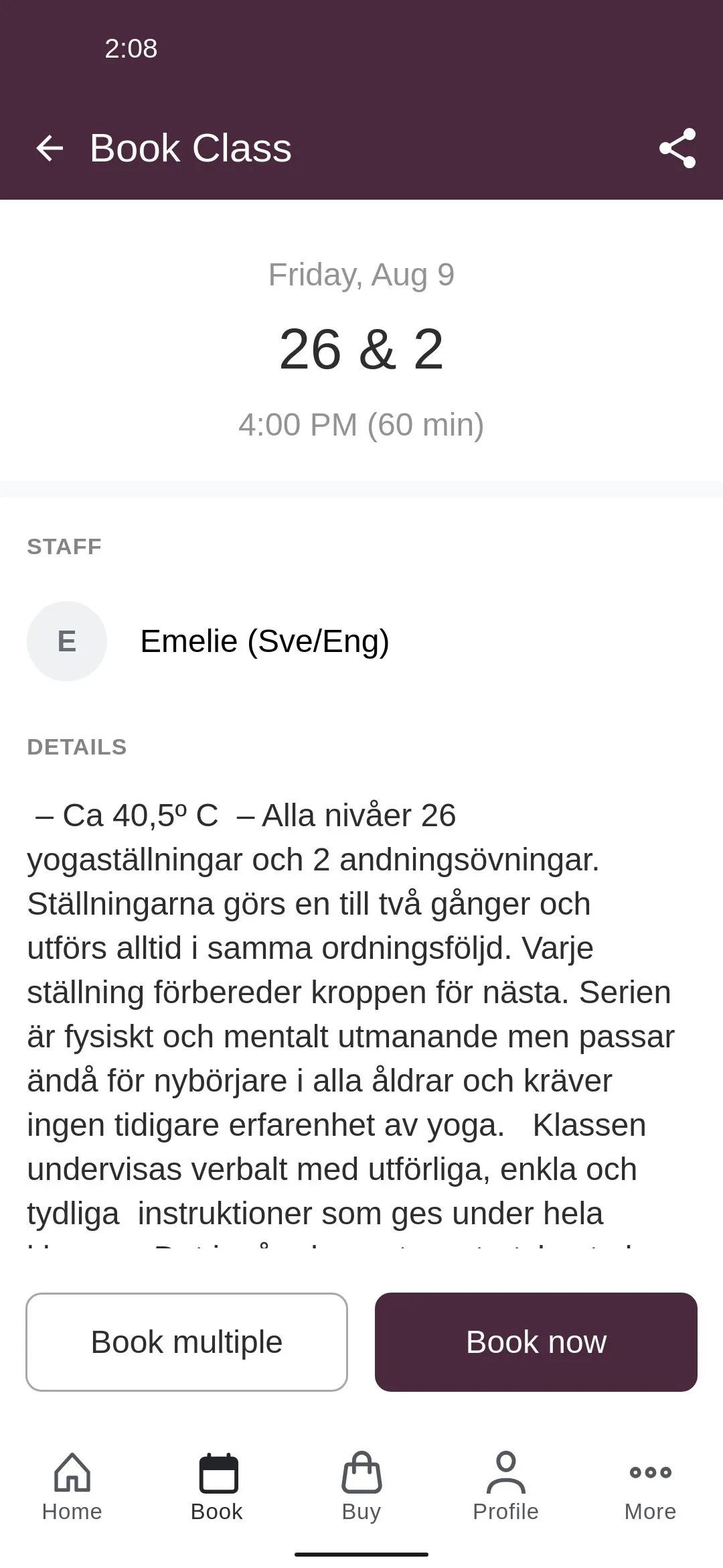 Hot Yoga Malmo | Indus Appstore | Screenshot