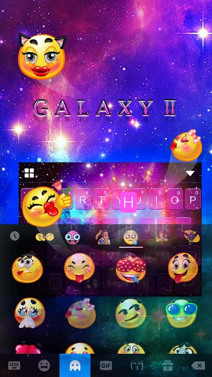 Galaxy Starry Keyboard Backgro | Indus Appstore | Screenshot